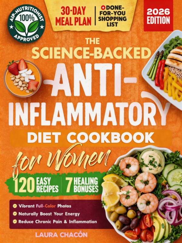 The Science-Backed Anti-Inflammatory Diet Cookbook for Women: 30-Day Meal Plan, 120 Easy Recipes, 7 Healing Bonuses